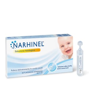 Narhinel
soluzione fisiologica
pulisci delicatamente le cavità nasali