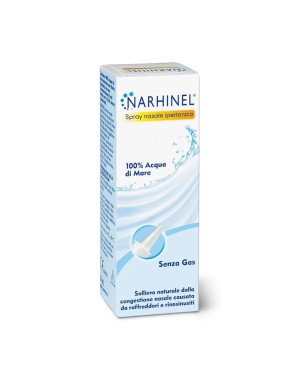 Narhinel
spray nasale ipertonico
100% acqua di mare
senza gas