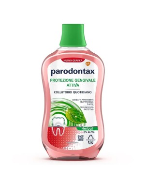 Parodontax
Herbal
Protezione Gengivale Attiva
Collutorio quotidiano