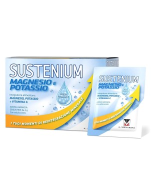 Sustenium
Magnesio e Potassio
i tuoi momenti di reintegrazione minerale
con vitamina C