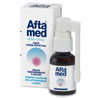 Aftamed oral spray 20 ml promotes the healing of mouth ulcers, reducing their duration