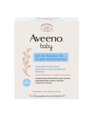 Aveeno
baby
bagno lenitivo all'avena
confezione 5x21 g