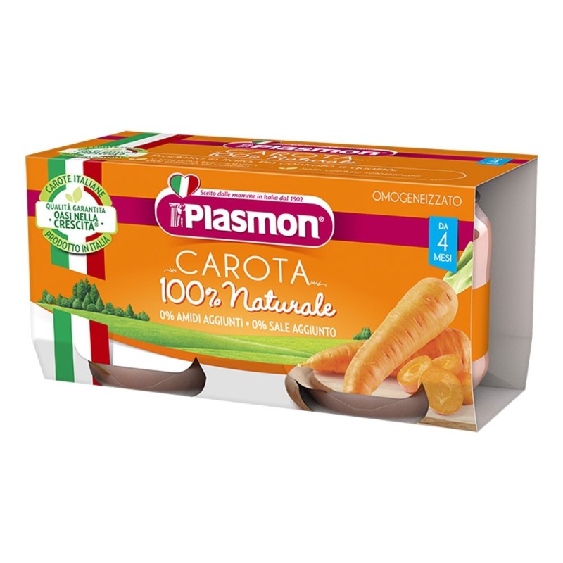 Plasmon homogenized carrot 4 months+ 2x80 g