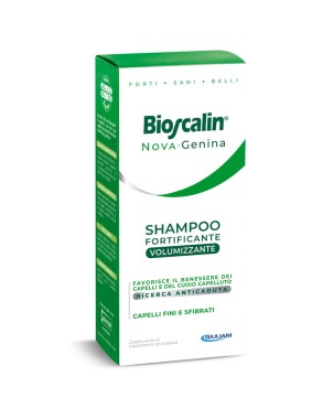 Bioscalin
Nova Genina
shampoo Fortificante Volumizzante
favorisce il benessere dei capelli del cuoio capelluto