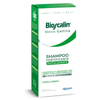 ioscalin
Nova Genina
shampoo fortificante rivitalizzante
favorisce il benessere dei capelli del cuoio capelluto