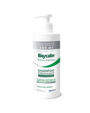 Bioscalin
Nova Genina
Shampoo Fortificante Volumizzante
favorisce il benessere dei capelli e del cuoio capelluto