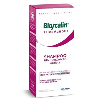 Bioscalin TricoAge 50+ rinforzante antietà shampoo bottle of 200 ml
