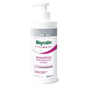 Bioscalin TricoAge 50+ Rinforzante antietà shampoo bottle of 400 ml