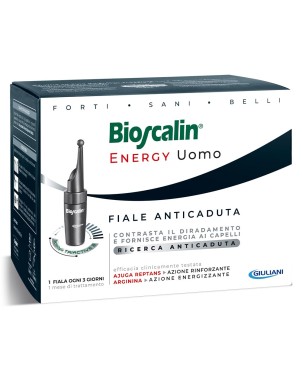 Bioscalin
Energy Uomo
fiale anticaduta
contrasta il diradamento e fornisce energia ai capelli