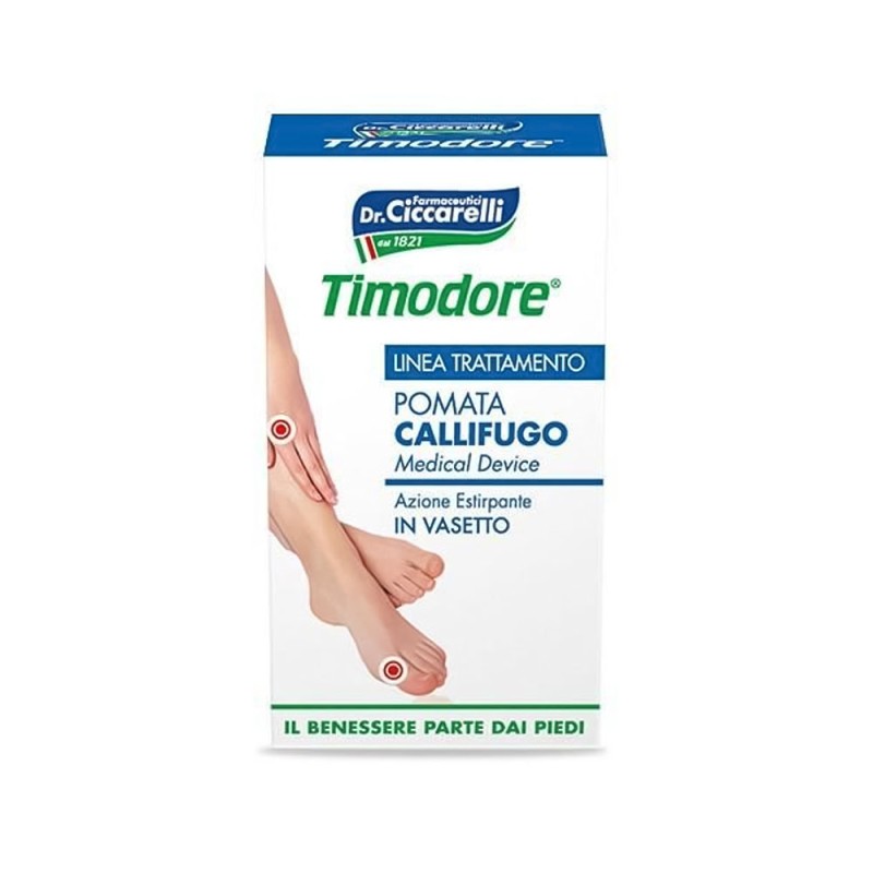 Timodore
Pomata Callifugo
azione estirpante
in vasetto
vasetto da 5 ml