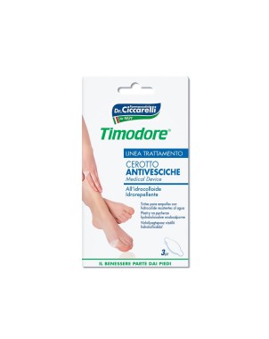 Timodore
Cerotto Antivesciche
all'idrocolloide idrorepellente
confezione da 3 pezzi