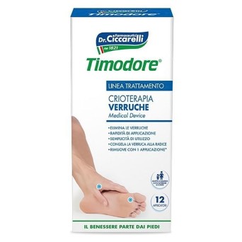 Timodore
Verruche crioterapia
Elimina le verruche | rapidità di applicazione | semplicità di utilizzo