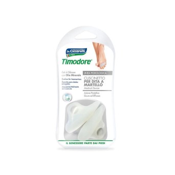 Timodore
Cuscinetto per dita a martello
azione protettiva, sicura ed efficace
gel di silicone con olio minerale