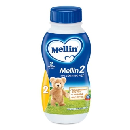 Mellin 2
Latte Liquido Di Proseguimento
dopo il 6° mese fino al 12°