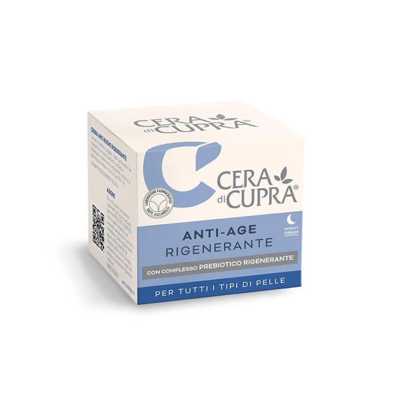 Cera di Cupra
Anti-Age rigenerante
Night Cream
con complesso prebiotico rigenerante
per tutti i tipi di pelle