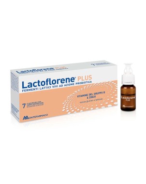 Lactoflorene Plus
fermenti lattici vivi ad azione probiotico
vitamine del gruppo B e Zinco
senza glucosio, senza lattosio