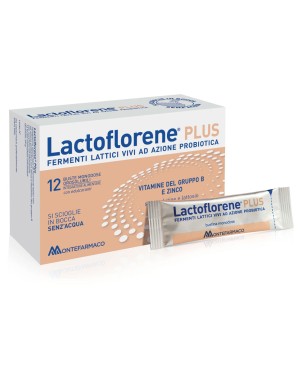 Lactoflorene Plus
fermenti lattici vivi ad azione probiotica
vitamine del gruppo B e zinco
si scioglie in bocca senz'acqua