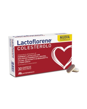 Lactoflorene
Colesterolo
Fermenti lattici vivi ad azione probiotica