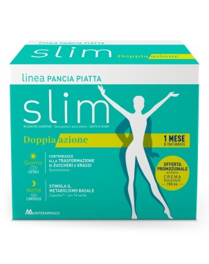 Pancia Piatta
slim
Doppia azione
contribuisce alla trasformazione di zuccheri e grassi
stimola il metabolismo basale