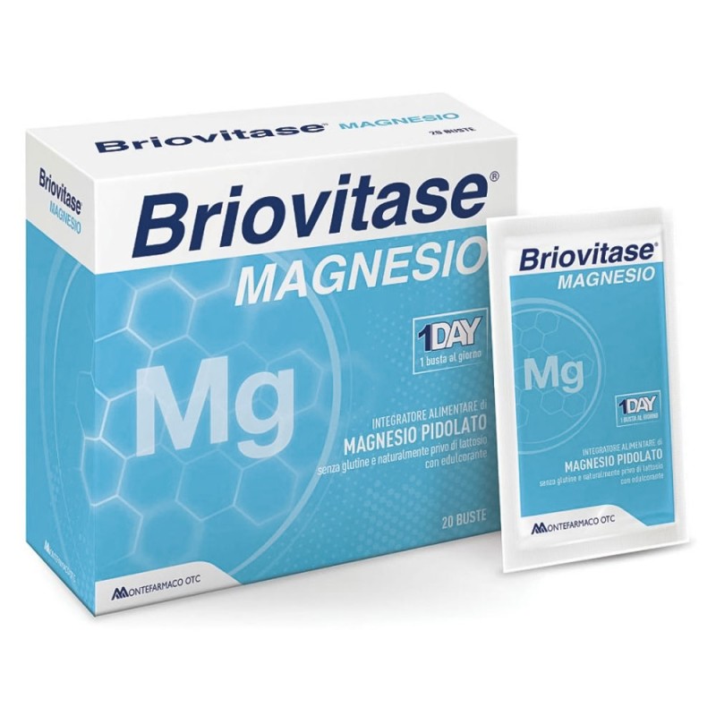 Briovitase
Magnesio
Integratore alimentare di magnesio pidolato
1 busta al giorno