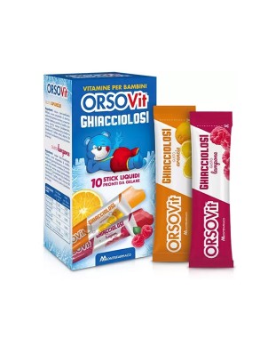 Orsovit
ghiacciolosi
vitamine per bambini
confezione da 10 stick liquidi pronti da gelare