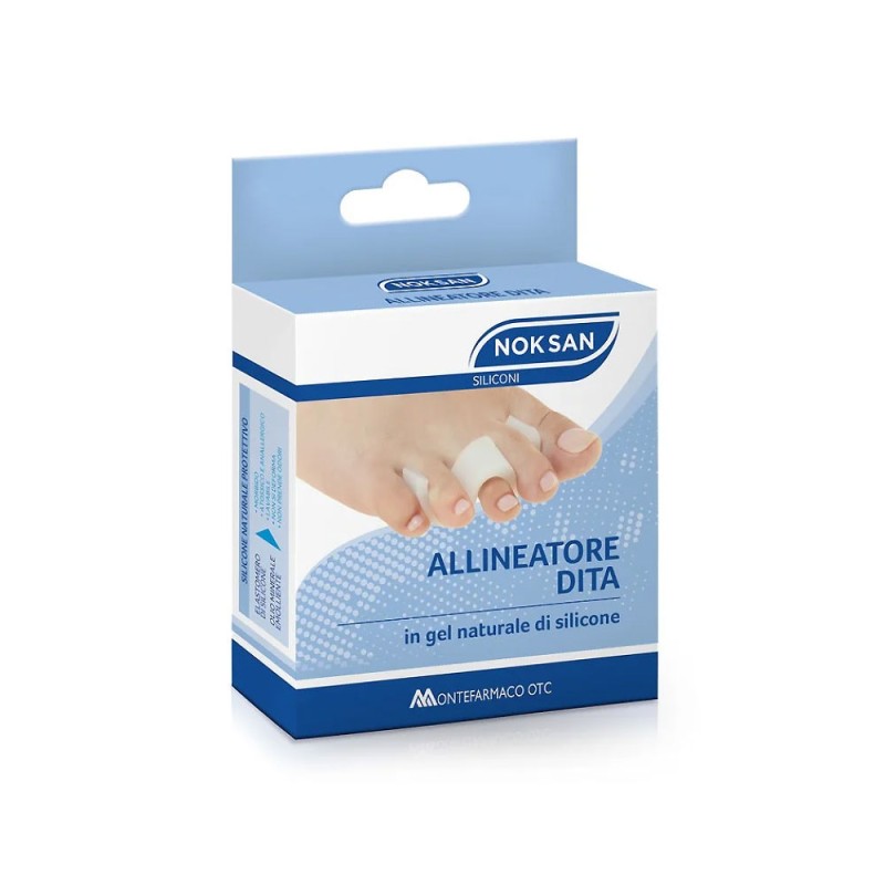 NOK SAN
allineatore dita
in gel naturale di silicone
confezione da 1 pezzo