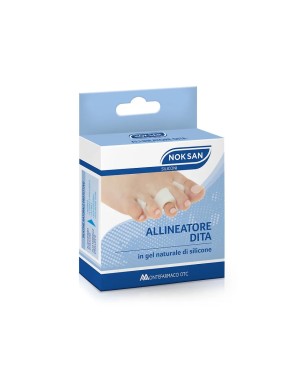 NOK SAN
allineatore dita
in gel naturale di silicone
confezione da 1 pezzo