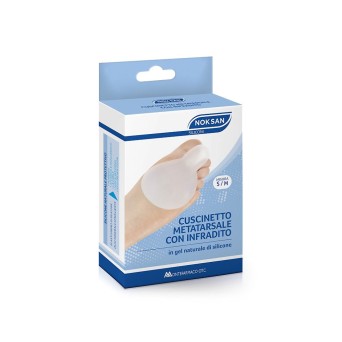 NOK SAN
cuscinetto metatarsale con infradito
in gel naturale di silicone