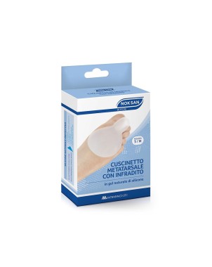 NOK SAN
cuscinetto metatarsale con infradito
in gel naturale di silicone