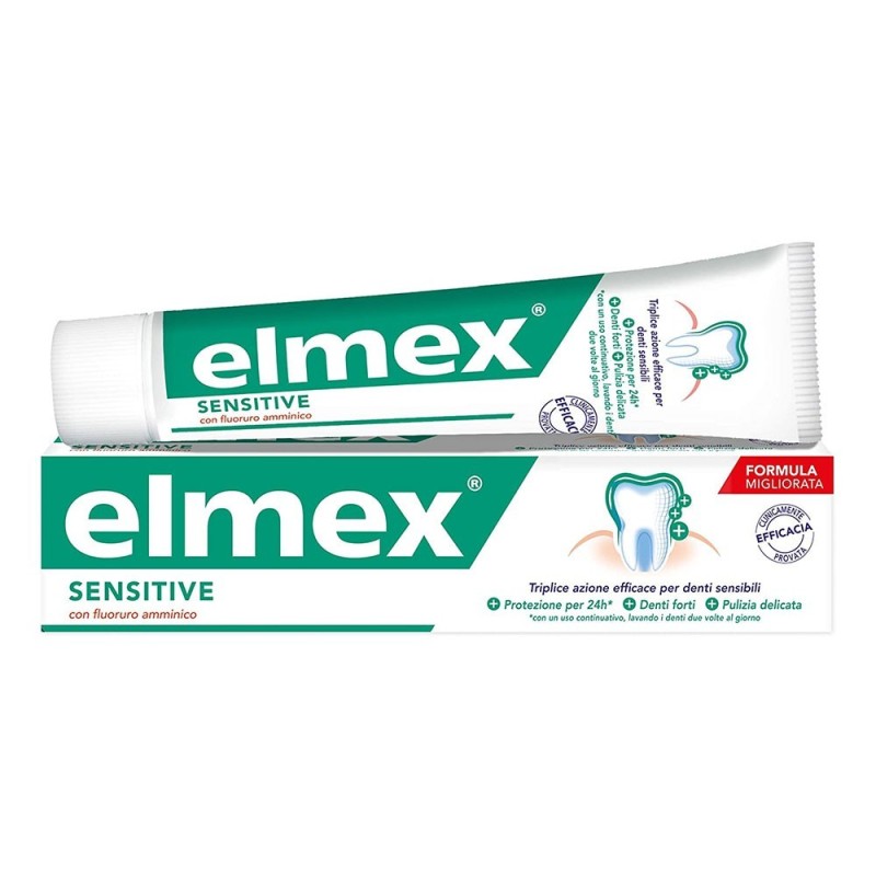 Elmex
Sensitive
dentifricio con fluoruro amminico
per denti sensibili