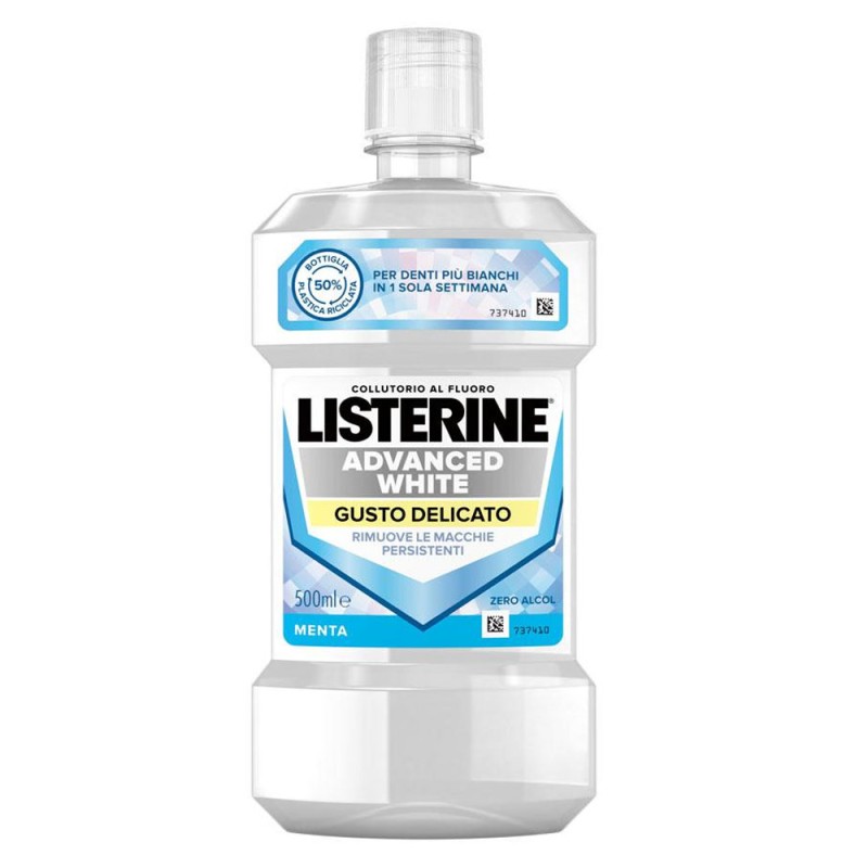 Listerine
advanced white
collutorio al fluoro
rimuove la macchie persistenti