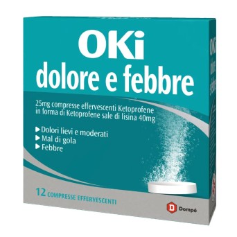 Oki dolore e febbre 25 mg 12 comprimidos efervescentes