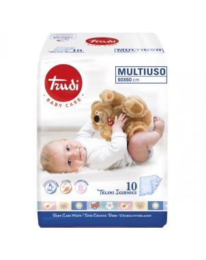 Trudi Baby Care Mehrzwecktuch 60x60 cm 10 Stück