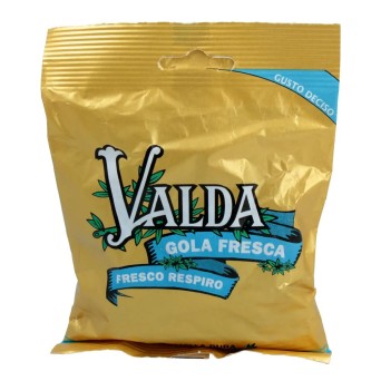 Valda gola fresca 60 g fresco respiro, la caramella dura al mentolo e eucaliptolo