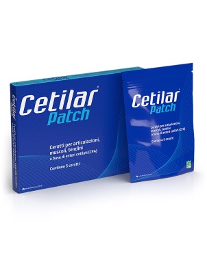 Cetilar
Patch
Cerotti per articolazioni, muscoli, tendini
a base di esteri cetilati (CFA)
Confezione da 5 pezzi