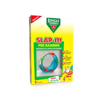 Jungle Formula
Slap-it!
per bambini
braccialetto a scatto per zanzare
per bambini 2 ricariche