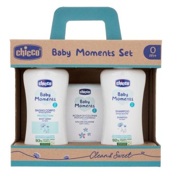 Chicco baby moments set clean & weet bath