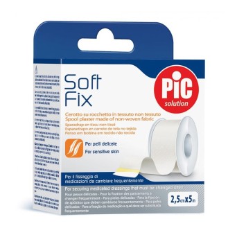 PiC solution
Soft Fix
Cerotto su rocchetto in tessuto non tessuto
per pelli delicate