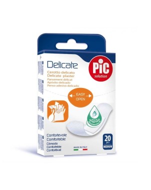 PiC solution
Delicate
cerotto delicato
confortevole
formato 19x72 mm (medium) 20 pezzi