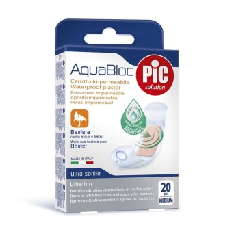 PiC solution
AquaBloc
cerotto impermeabile
barriera contro acqua e batteri
ultra sottile