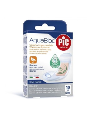 PiC solution
AquaBloc
cerotto impermeabile
barriera contro acqua e batteri
ultra sottile