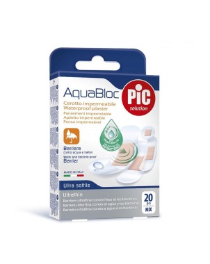 PiC solution
AquaBloc
cerotto impermeabile
barriera contro acqua e batteri
ultrasottile