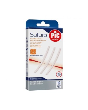 Pic solution
Sutura
cerotti adesivi per suture cutanee
professional care
ipoallergenico | latex free
confezione da 10 pezzi