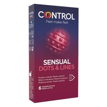 Control Sensual Dots & Lines condoms 6 pieces