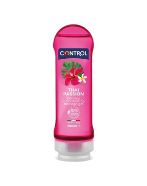 Control
Thai Passion
gel massaggio idratante
98,5% ingredienti di origine naturale
flacone da 200 ml