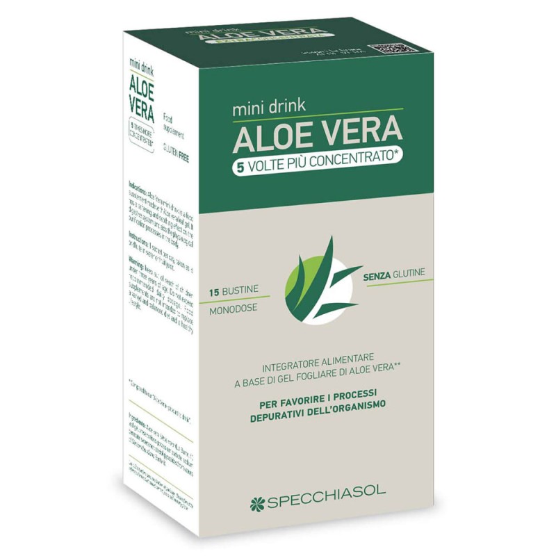 Aloe Vera
Mini Drink
Integratore alimentare a base di gel fogliare di aloe vera