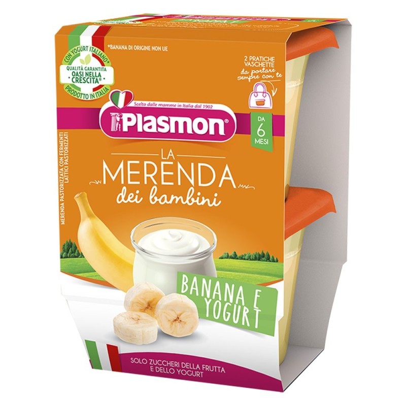 Plasmon
La merenda
dei bambini
Banane und Joghurt
6 mesi +