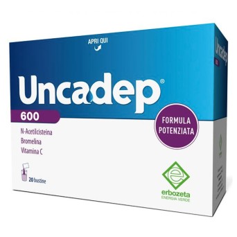 Uncadep 600 20 sachets Food supplement with mucolytic and anti-inflammatory properties