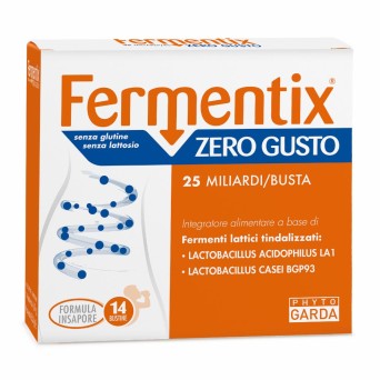 Fermentix
Zero Gusto
25 miliardi/busta
Integratore alimentare a base di fermenti lattici tindalizzati