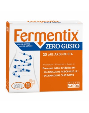 Fermentix
Zero Gusto
25 miliardi/busta
Integratore alimentare a base di fermenti lattici tindalizzati